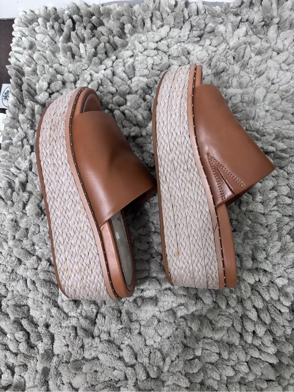 Fitflop Tan Platform Espadrille Slide